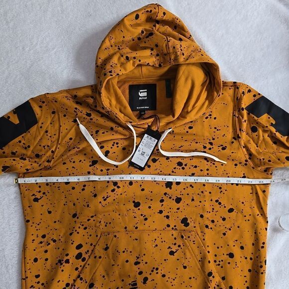 300 NWT G Star Raw Splatter Graphic Hoodie Size Large - Picture 6 of 9